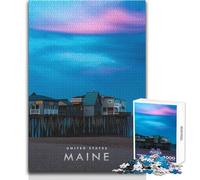 1000 Piece Jigsaw Puzzles for Teenagers Old Orchard Beach Educational Games Precision Cutting Educational Toy Size 50x75cm
