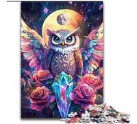 1000 Piece Jigsaw Puzzles for Teenagers Owl Angel, Challenging Game Toys Wall Decoration Unique Birthday And Xmas Gifts (Size 50x75cm)