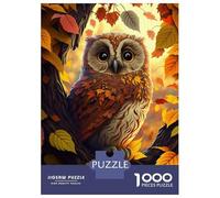 1000 Piece Jigsaw Puzzles for Teenagers Owl Animal Jigsaw for Adults Relax Games Hand Speed Race Deal As Gifts for The Whole Family 52x38cm/1000pcs