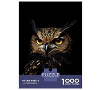 1000 Piece Jigsaw Puzzles for Teenagers Owl Gold Dark Jigsaw for Adults Relax Games Hand Speed Race Deal As Gifts for The Whole Family 70x50cm/1000pcs
