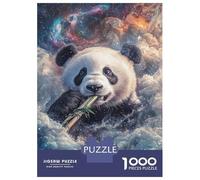 1000 Piece Jigsaw Puzzles for Teenagers Panda in Cosmos-4 Jigsaw Puzzle Hands-on Game Enhance Memory Deal As Gifts for The Whole Family 38x26cm/1000pcs
