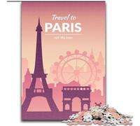 1000 Piece Jigsaw Puzzles for Teenagers Paris France,Challenging To Complete But Fun And Humorous Birthday Present,Gifts,Wall Art 50x75cm