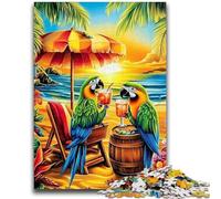 1000 Piece Jigsaw Puzzles for Teenagers Parrot on Vacation 1000 Piece Puzzle,Challenging Game for Is Ideal As A Gift for The Whole Family (38x26cm)
