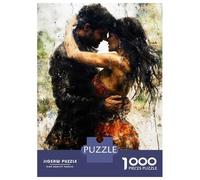 1000 Piece Jigsaw Puzzles for Teenagers Passionate Couple Embracing Adult Jigsaw Puzzle Brain Teaser Game Difficult Challenge Unique Birthday And Gifts 52x38cm/1000pcs