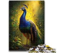 1000 Piece Jigsaw Puzzles for Teenagers Peacock Art Learning Educational Toys Unique Home Decor And Gifts for 14+ 50x75cm