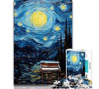 1000 Piece Jigsaw Puzzles for Teenagers Piano Under The Night Sky 1000 Piece Puzzle,Artistic Wall Decor & Birthday Gift Idea for Friends, Home Office (size 75x50cm)