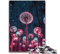 1000 Piece Jigsaw Puzzles for Teenagers Pink Dandelion for Age 14 Years And over Decompressing Intellectual Educational Toy Great Gift 50x75cm