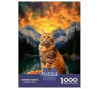 1000 Piece Jigsaw Puzzles for Teenagers Pizza Cat Teton Trek Adult Jigsaw Puzzle Brain Teaser Game Difficult Challenge Unique Birthday And Gifts 70x50cm/1000pcs