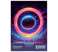 1000 Piece Jigsaw Puzzles for Teenagers Planet Rings Puzzles for Adults Brain Teaser Game Pattern Assembly for Birthday, Chrismas 52x38cm/1000pcs