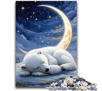 1000 Piece Jigsaw Puzzles for Teenagers Polar Bear Teenager Jigsaw,Birthday Present, Gifts, Wall Art for Age 14 Years Up (75x50cm)