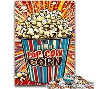 1000 Piece Jigsaw Puzzles for Teenagers Popcorn for And 14 Years And over Educational Challenge Fun Activities at Home, Birthday Gifts, Travel Gifts 26x38cm