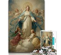 1000 Piece Jigsaw Puzzles for Teenagers Portrait of Mary The Mother 1000 Pieces for Teenagers,learning Educational for Is Ideal As A Gift for The Whole Family 38x26cm