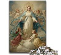1000 Piece Jigsaw Puzzles for Teenagers Portrait of Mary The Mother Challenging Game Toys for Is Ideal As A Gift for The Whole Family 26x38cm