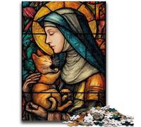 1000 Piece Jigsaw Puzzles for Teenagers Portrait of Mary The Mother Challenging Game Toys for Is Ideal As A Gift for The Whole Family 50x75cm