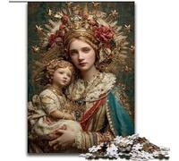 1000 Piece Jigsaw Puzzles for Teenagers Portrait of Mary The Mother, Educational Toys for Is Ideal As A Gift for The Whole Family for And 14 Years Old (Size 50x75cm)
