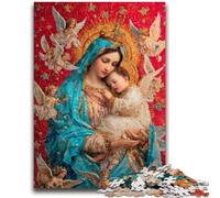 1000 Piece Jigsaw Puzzles for Teenagers Portrait of Mary The Mother for And 14 Years And over Educational Challenge Fun Activities at Home, Birthday Gifts, Travel Gifts 50x75cm