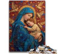 1000 Piece Jigsaw Puzzles for Teenagers Portrait of Mary The Mother for And 14 Years And over Educational Challenge Fun Activities at Home, Birthday Gifts, Travel Gifts 50x75cm