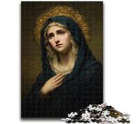 1000 Piece Jigsaw Puzzles for Teenagers Portrait of Mary The Mother Teenager Jigsaw,Family Activity Fun at Home Activities, Birthday Present,Travel Gifts (75x50cm)