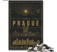 1000 Piece Jigsaw Puzzles for Teenagers Prague Czech Republic for Educational Game Challenge Toy Birthday Present, Gifts (50x75cm) 1000pcs