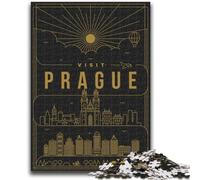 1000 Piece Jigsaw Puzzles for Teenagers Prague Czech Republic Puzzles for Teenagers,Challenging Game Gifts for Is Ideal As A Gift for The Whole Family (26x38cm)