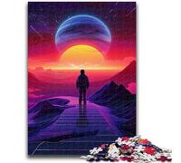 1000 Piece Jigsaw Puzzles for Teenagers Psychedelic Alien Planet 1000 Pieces for Adults,Quiz Game Wall Decoration Unique Birthday And Xmas Gifts (26x38cm)