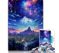 1000 Piece Jigsaw Puzzles for Teenagers Psychedelic Alien Planet Teenager Jigsaw,Birthday Present, Gifts, Wall Art for Age 14 Years Up 75x50cm