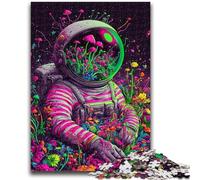 1000 Piece Jigsaw Puzzles for Teenagers Psychedelic Astronaut Challenging Game Toys Deal As Gifts for The Whole Family for Ages 14+ 26x38cm