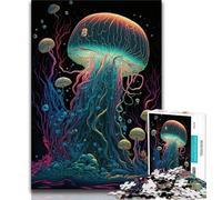 1000 Piece Jigsaw Puzzles for Teenagers Psychedelic Mushroom Fores 1000 Pieces for Adults,Classic Educational Games Beautiful Decoration 26x38cm