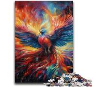 1000 Piece Jigsaw Puzzles for Teenagers Psychedelic Phoenix Bird 1000 Pieces for Teenagers,Secret Santa Gifts for Age 14 Years Up (26x38cm)