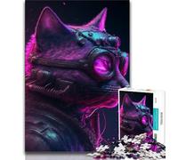 1000 Piece Jigsaw Puzzles for Teenagers Punk Human Cat 1000 Piece Jigsaw,Educational Stress Relief Toy Great Gifts And Toys (size 75x50cm)