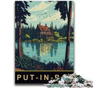 1000 Piece Jigsaw Puzzles for Teenagers Put In Bay Ohio 1000 Piece Puzzle,Unique Birthday And Gifts for Age 14 Years Up (26x38cm)