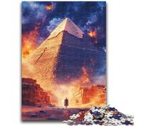 1000 Piece Jigsaw Puzzles for Teenagers Pyramids at Night, Train Your Brain And Hands Unique Birthday And Gifts for Age 14+ 50X75CM