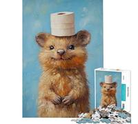 1000 Piece Jigsaw Puzzles for Teenagers Quirky Quill Marmot Educational Game Toys Educational Games Secret Santa Gifts Family Activities (size 38x52cm)