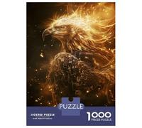 1000 Piece Jigsaw Puzzles for Teenagers Radiant Golden Eagle Jigsaws for Adults Family Game Pattern Assembly Unique Birthday And Gifts 38x26cm/1000pcs