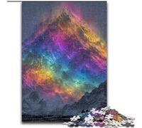 1000 Piece Jigsaw Puzzles for Teenagers Rainbow Mountains, Learning Educational for Is Ideal As A Gift for The Whole Family (Size 26x38cm)