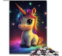 1000 Piece Jigsaw Puzzles for Teenagers Rainbow Unicorn Baby, for Ages 14 And over Each Piece Is Unique - Fun And Challenging Game for The Whole Family Good Gift (size 26x38cm)