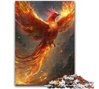 1000 Piece Jigsaw Puzzles for Teenagers Red Bird with Colorful 1000 Pieces for Adults,Quiz Game Wall Decoration Unique Birthday And Xmas Gifts (75x50cm)