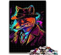 1000 Piece Jigsaw Puzzles for Teenagers Red Fox Gang Leader Poster Learning Educational Toys Fun at Home Activities, Birthday Present,Travel Gifts 50x75cm