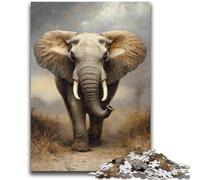 1000 Piece Jigsaw Puzzles for Teenagers Retro Elephant Teenager Jigsaw,Relax Games Is Ideal As A Gift for The Whole Family (26x38cm)