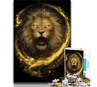1000 Piece Jigsaw Puzzles for Teenagers Roaring Lion,Toys Educational Games Stress Relieving Unique Birthday And Gifts 75x50cm