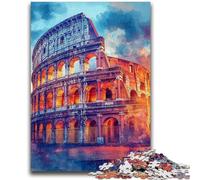 1000 Piece Jigsaw Puzzles for Teenagers Roman Colosseum at Sunset Challenging Game And Family Play Educational Game for Birthday, Chrismas 50x75cm