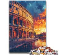 1000 Piece Jigsaw Puzzles for Teenagers Roman Colosseum at Sunset Learning Educational Toys Unique Home Decor And Gifts for 14+ 50x75cm