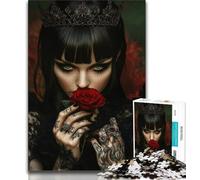1000 Piece Jigsaw Puzzles for Teenagers Rose Skullgirls Puzzles,Educational Games Home Decoration Unique Home Decor And Gifts 26x38cm