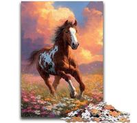 1000 Piece Jigsaw Puzzles for Teenagers Running Horse 1000 Piece Puzzle,Challenging Family Activity Games DIY Toy for Home Wall Decor Gifts (50x75cm)