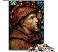 1000 Piece Jigsaw Puzzles for Teenagers Saint Francis of Assisi, Challenging Game And Family Play with Fully Interlocking Randomly Shaped Pieces (Size 50x75cm)