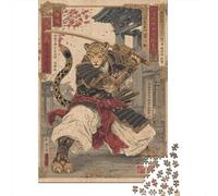 1000 Piece Jigsaw Puzzles for Teenagers Samurai Leopard Armor Jigsaw for Adults DIY Toys Pattern Assembly Help The Brain Exercise 38x26cm/1000pcs
