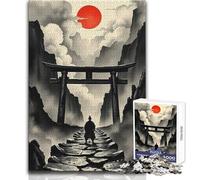 1000 Piece Jigsaw Puzzles for Teenagers Samurai Path to The Red Sun Soothing Relaxing Leisure Time Accurate Interlock Precision Toy Size 50x75cm