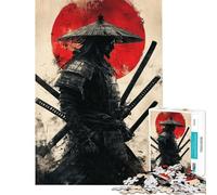 1000 Piece Jigsaw Puzzles for Teenagers Samurai's Shadow Educational Game Toys Educational Games Secret Santa Gifts Family Activities (size 38x52cm)