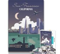 1000 Piece Jigsaw Puzzles for Teenagers San Francisco Travel,Family Entertainment Toys Is Ideal As A Gift for The Whole Family (75x50cm)