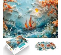 1000 Piece Jigsaw Puzzles for teenagers Sea of Dreams Herausfordernd Schwierig Geburtstagsgeschenk, Geschenke, Wandkunst38x26cm